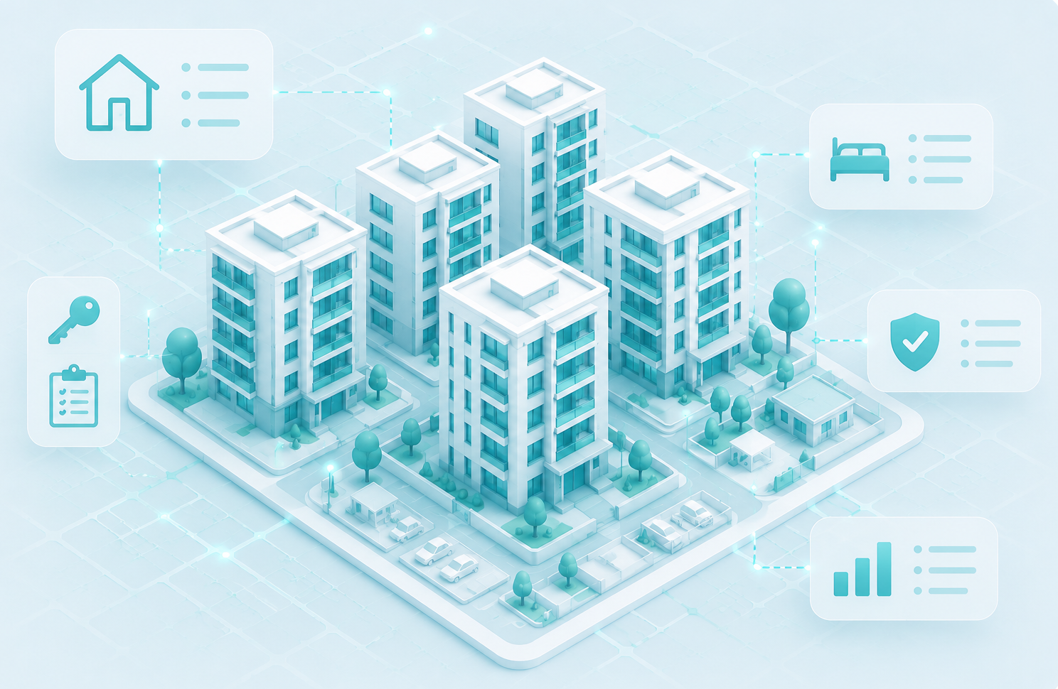 صورة توضيحية لإدارة السكنات